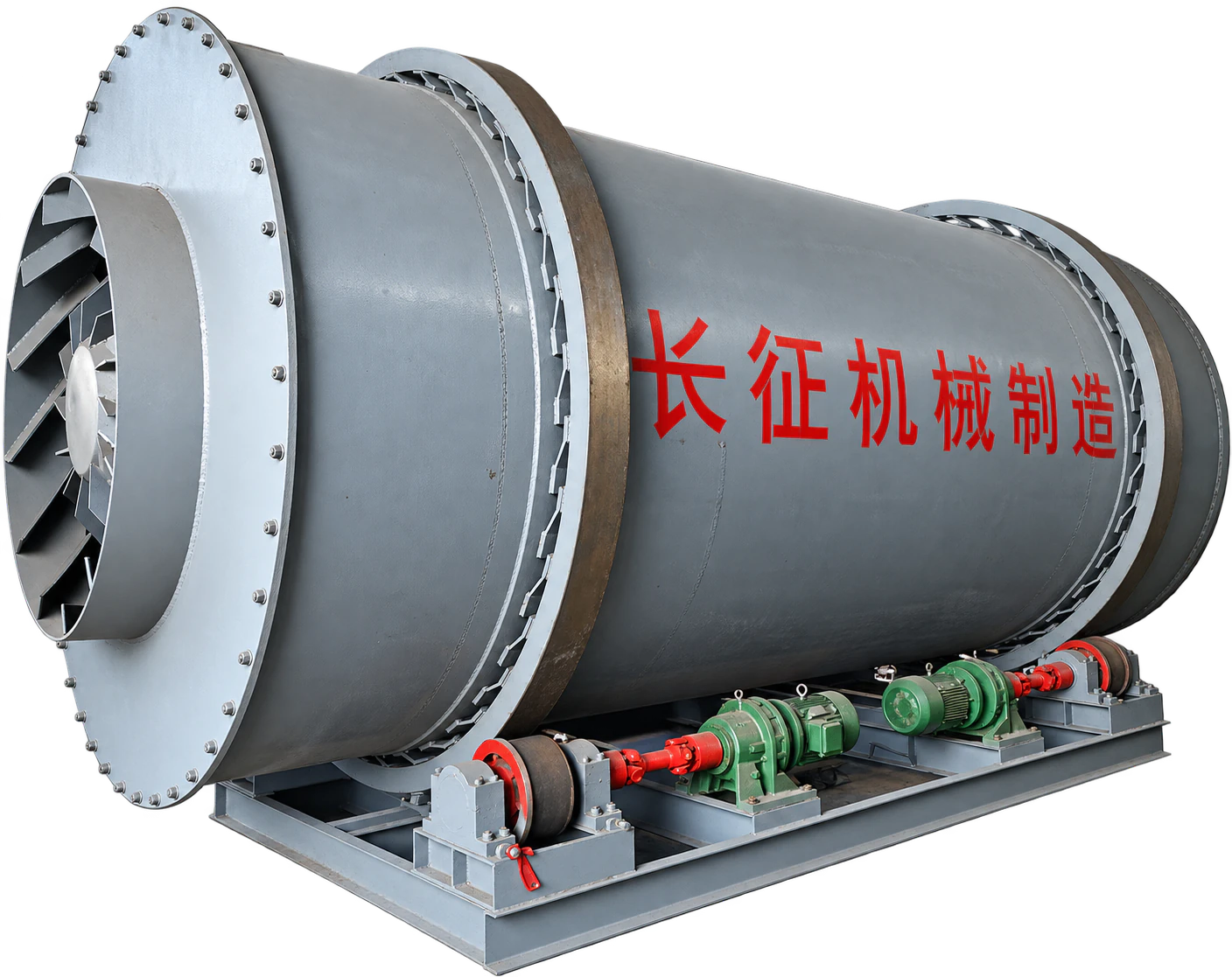 Three-cylinder rotary dryer