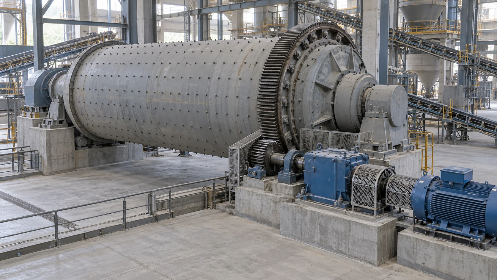 Grinding equipment in a cement production line